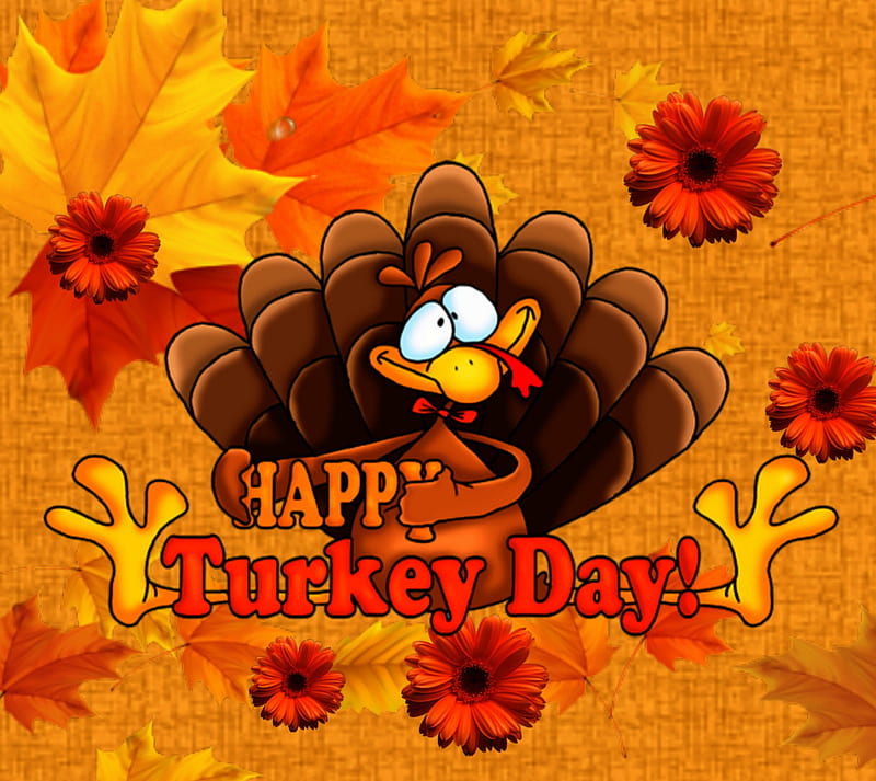 happy turkay day, autumn, happy turkey day, leaf, HD wallpaper