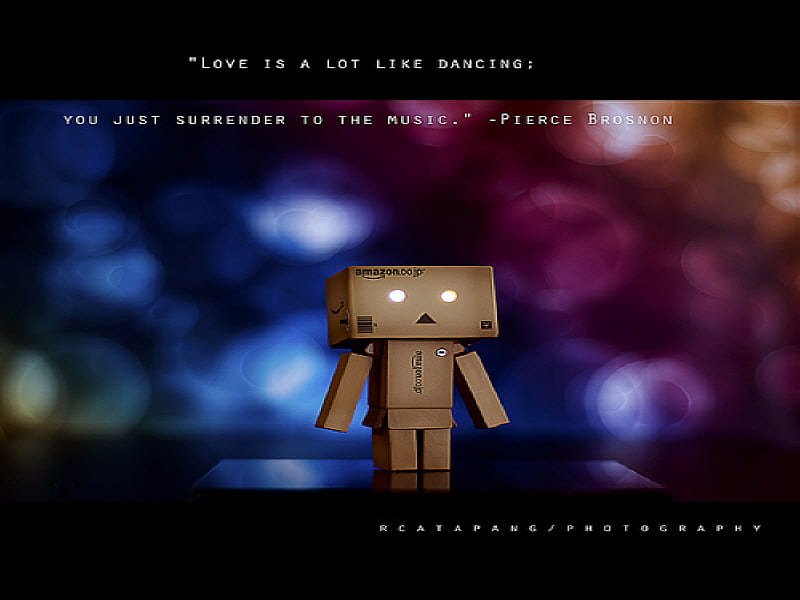 Love Is A Lot Like Dancing, cute, robot, danbo, HD wallpaper