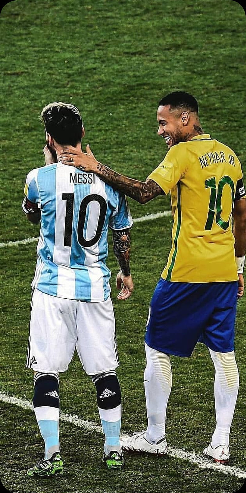 Messi y Neymar, football, messi, neymar, HD phone wallpaper