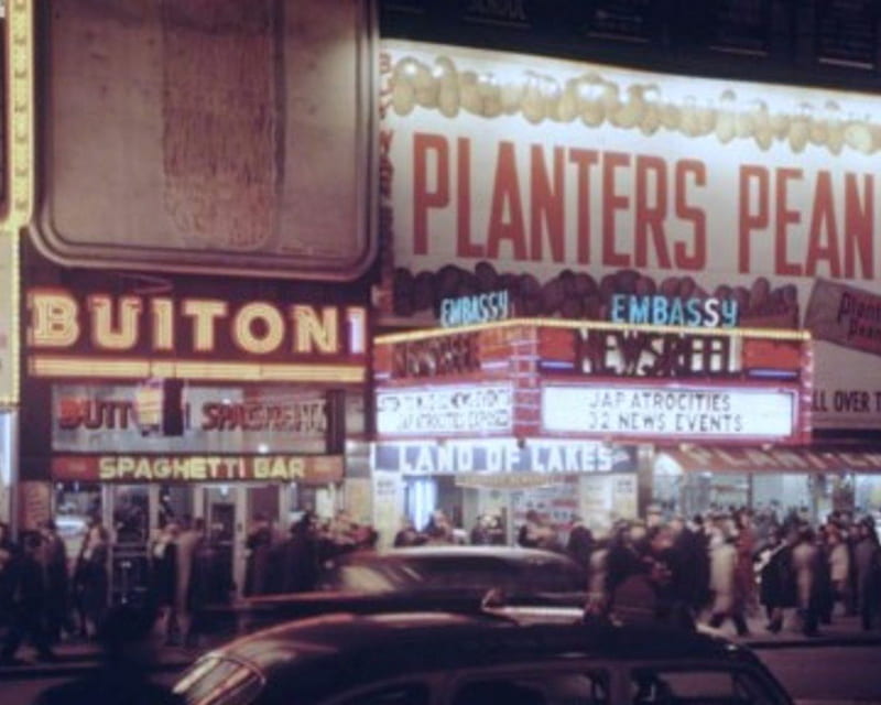 Feininger - Planter's Peanuts, graph, color, new york, 1940s, HD wallpaper