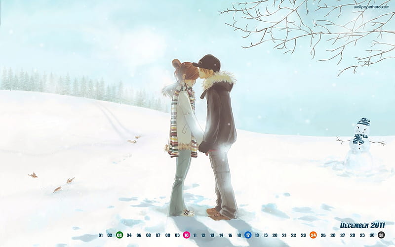 Warm Winter-December 2011-Calendar, HD wallpaper
