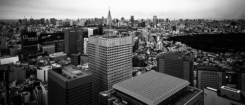 buildings, architecture, bw, HD wallpaper