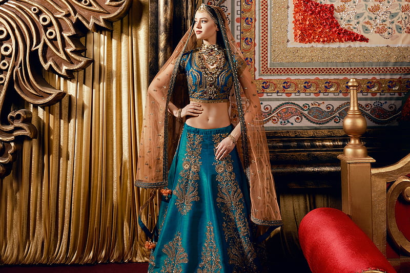 Models, Model, Girl, Indian, Jewelry, Necklace, Woman, HD wallpaper