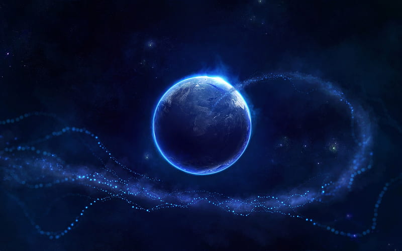 Light in the blue galaxy wallpaper - Space wallpapers - #52800
