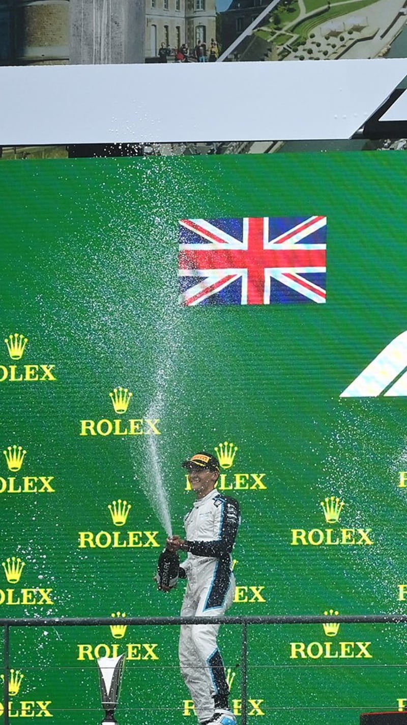 George P2 - Belgian GP, Podium, Williams, George Russell, Formula 1, Spa, GR63, F1, HD phone wallpaper