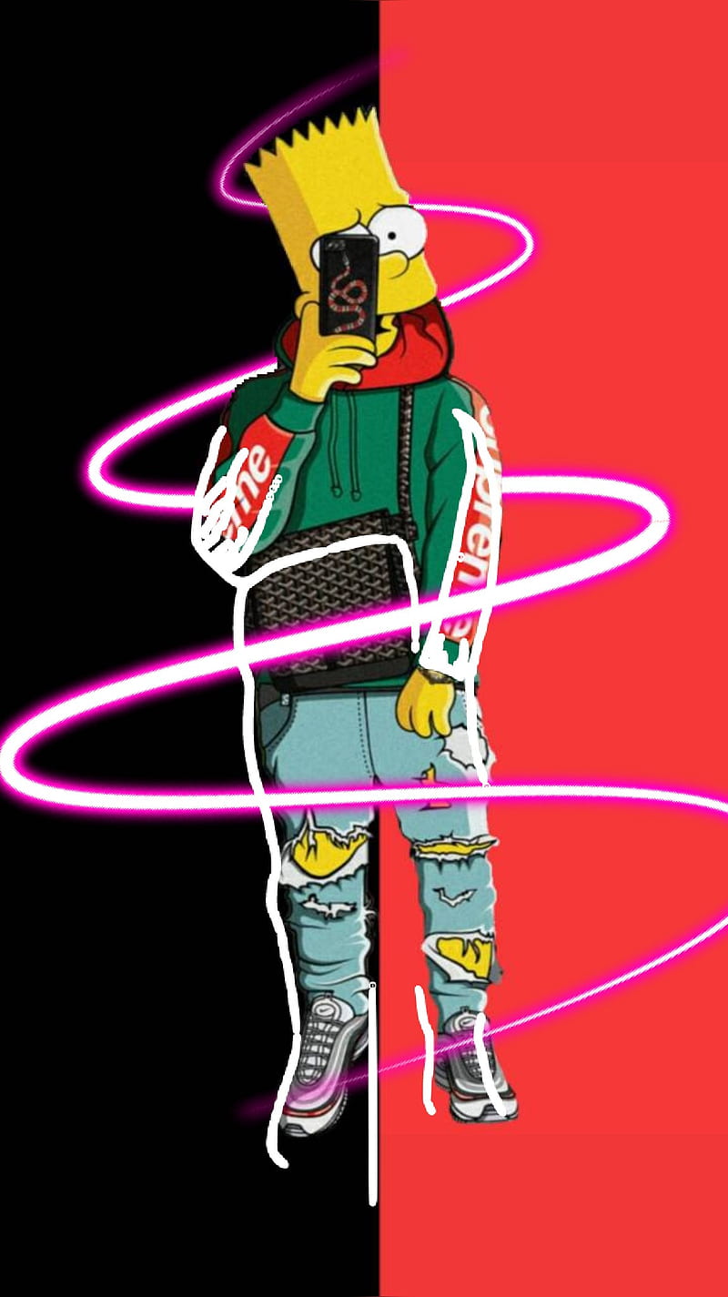 Bart edit, ree, reee, HD phone wallpaper