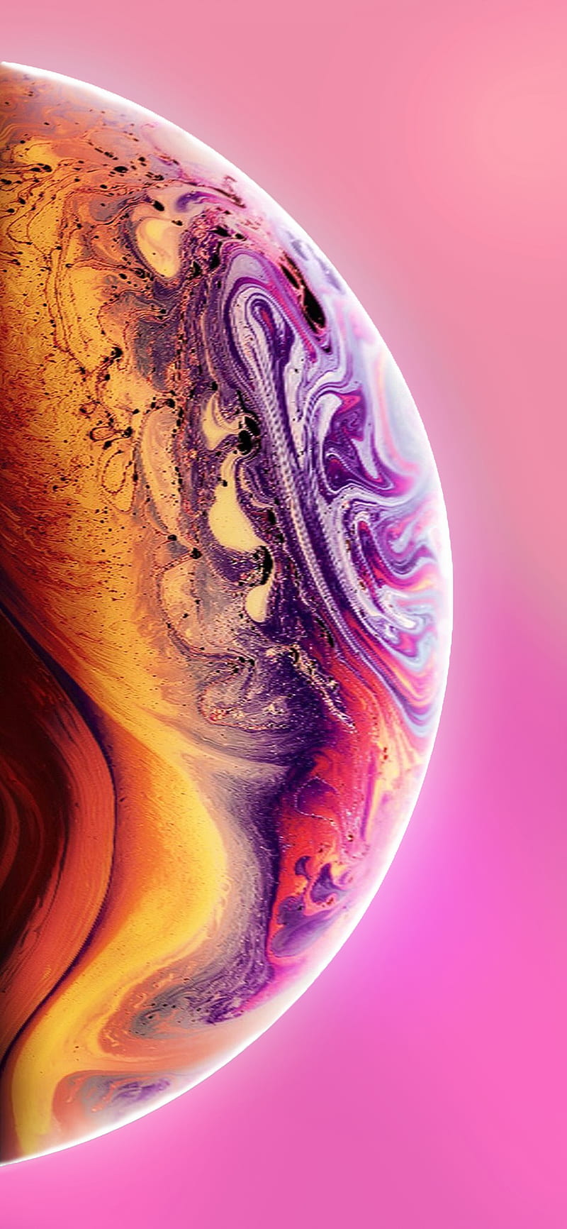 IPhone Xs, cosmos, earth, flash, iphone, iphone x, jamesmarbles, pink,  planet, HD phone wallpaper | Peakpx