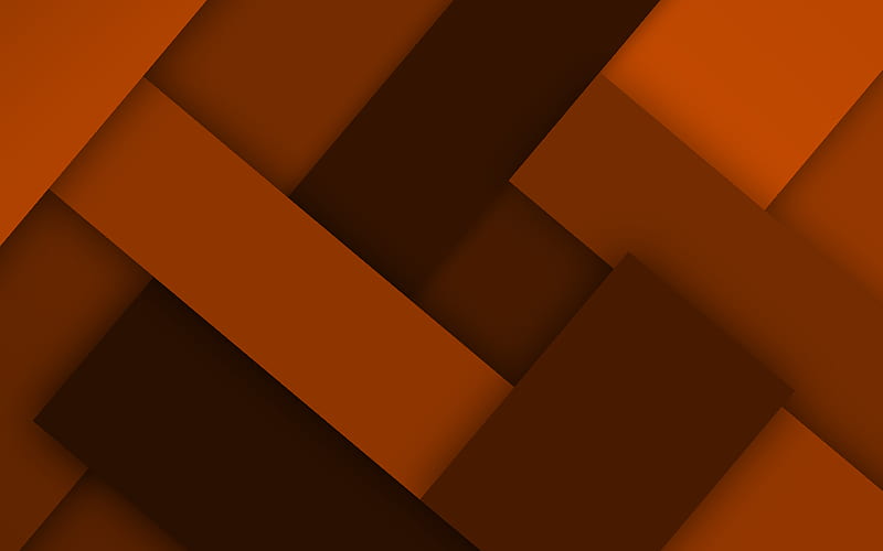 orange lines material design, creative, geometric shapes, lollipop, lines, orange material design, strips, geometry, orange backgrounds, HD wallpaper