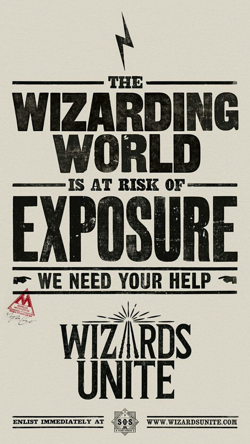 Wizards Unite, ar, fantastic beasts, game, harry potter, niantic, poster, sepia, HD phone wallpaper