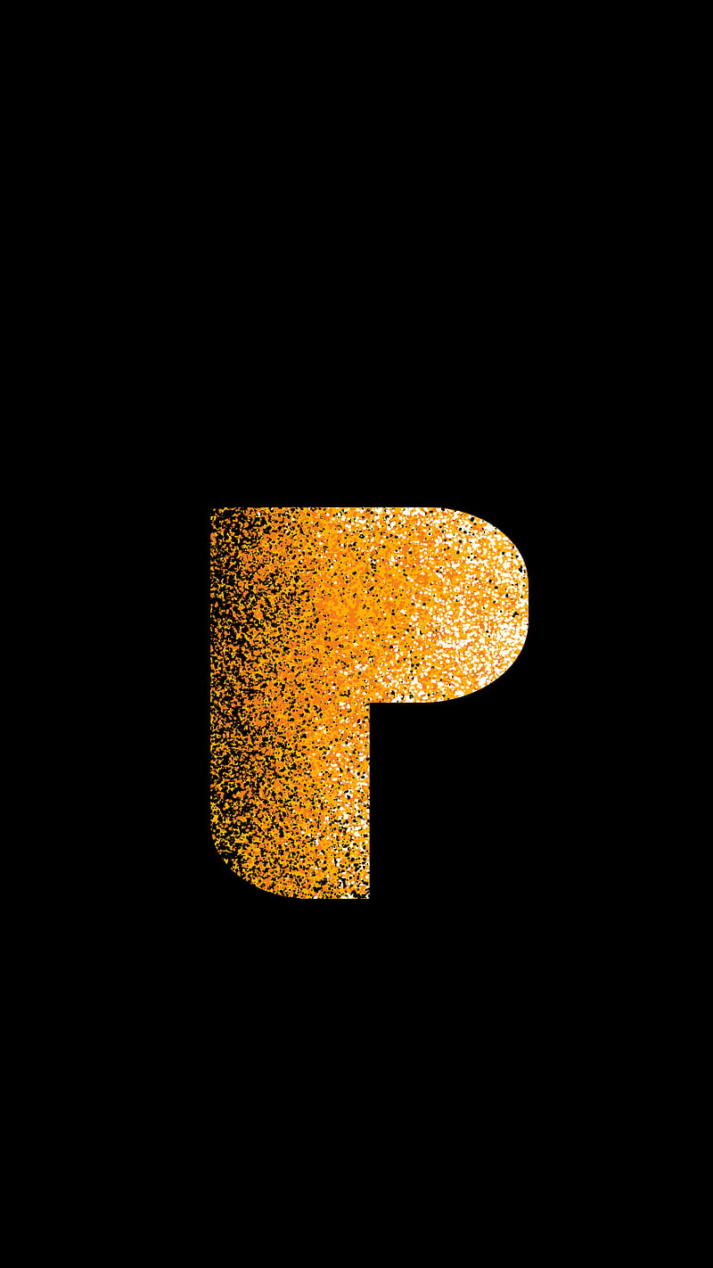 The letter P, alphabet, black, illustration, logo, minimal, signature, tag, trending, HD phone wallpaper