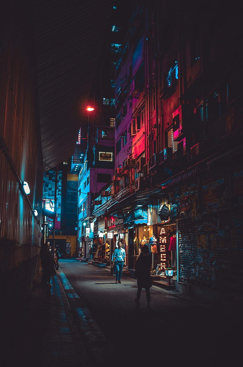 NIGHT LIFE, street, HD phone wallpaper