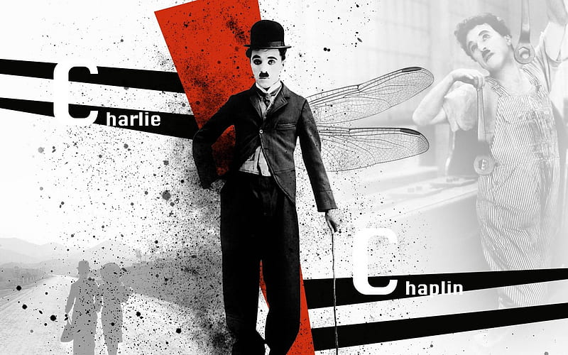 Charli Chaplin, legend, art, people, actors, HD wallpaper