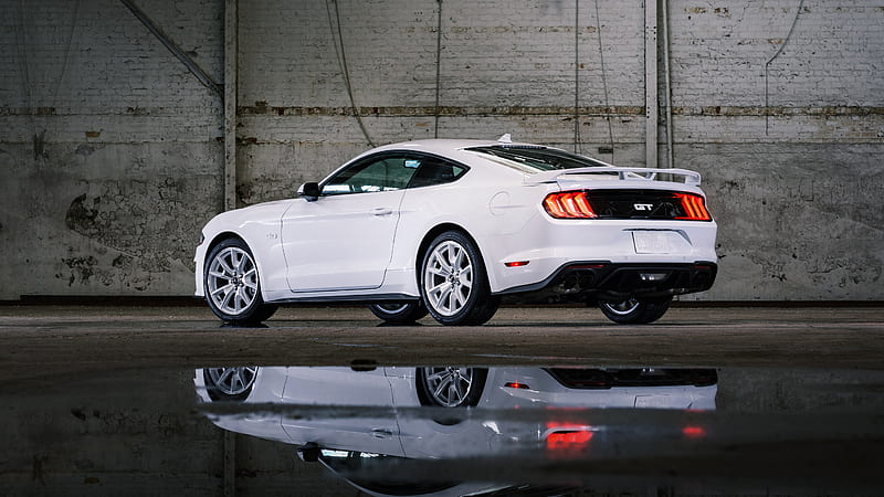 2022 Ford Mustang GT Ice White Appearance Package 3, HD wallpaper