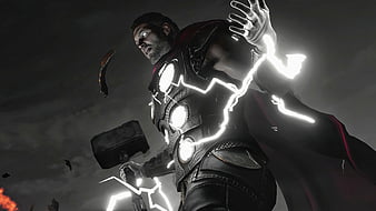Thor Marvels Avengers, marvels-avengers, games, thor, HD wallpaper