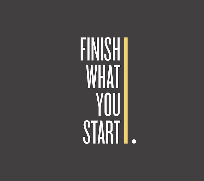Finish, saying, start, HD wallpaper