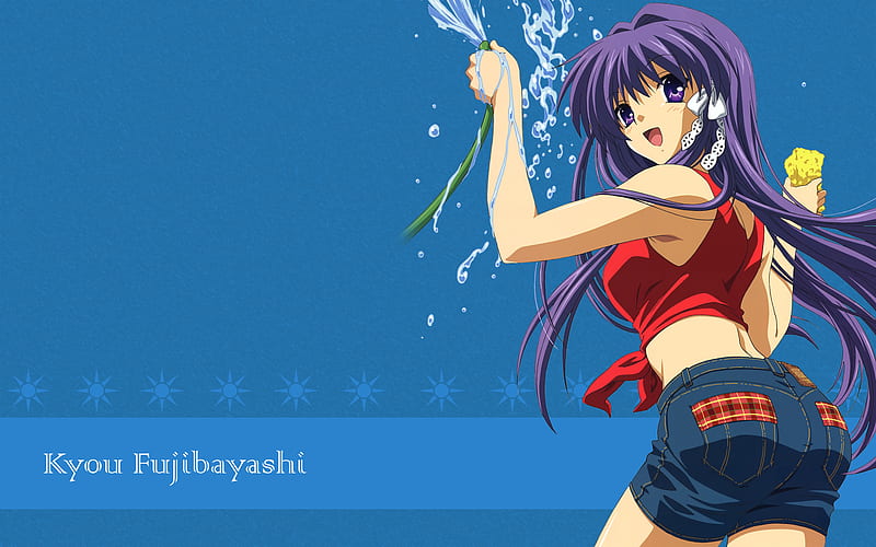 Kyou, cute, cannad, girl, anime, HD wallpaper