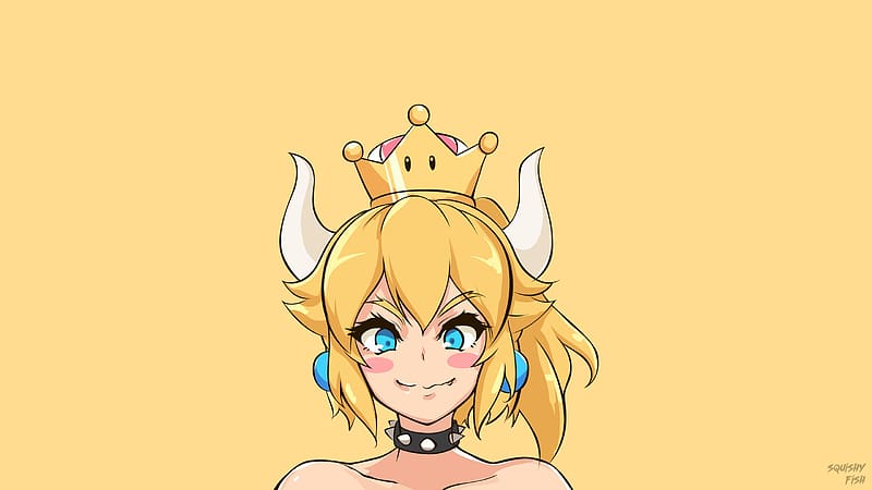 Bowsette, swimsuit, bikini / クッパ姫 水著 - pixiv