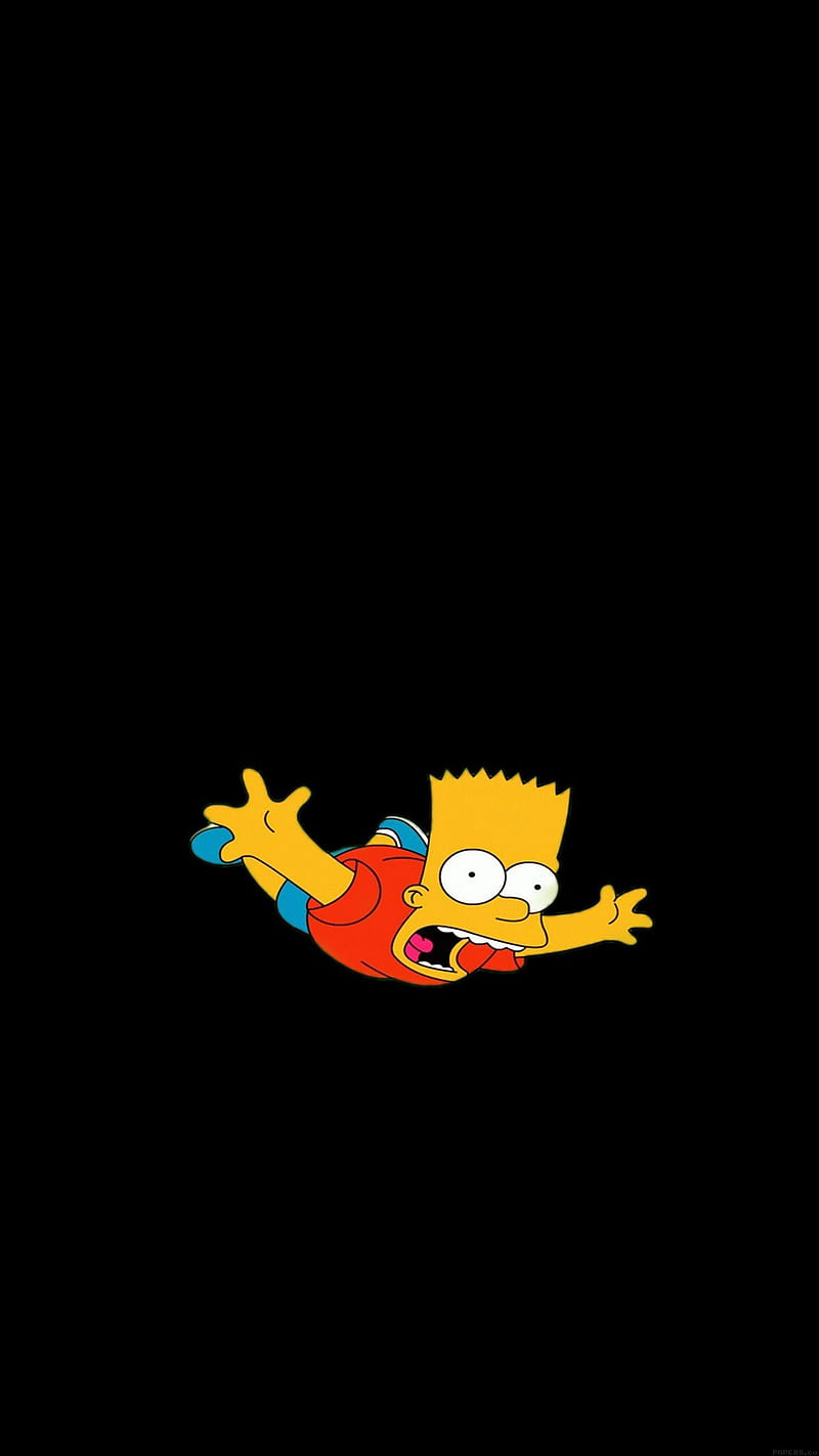 Simpsons, bart, bart simpson, cartoon, yellow, HD phone wallpaper