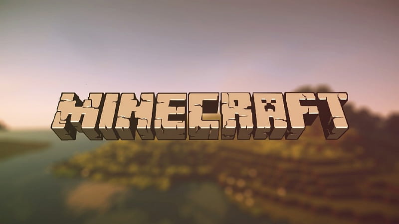 Minecraft Logo , minecraft , minecraft landscape, minecraft logo, minecraft, HD wallpaper