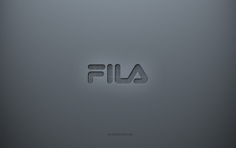 Fila Logo Gray Creative Background Fila Emblem Gray Paper Texture Fila Gray Background Hd Wallpaper Peakpx