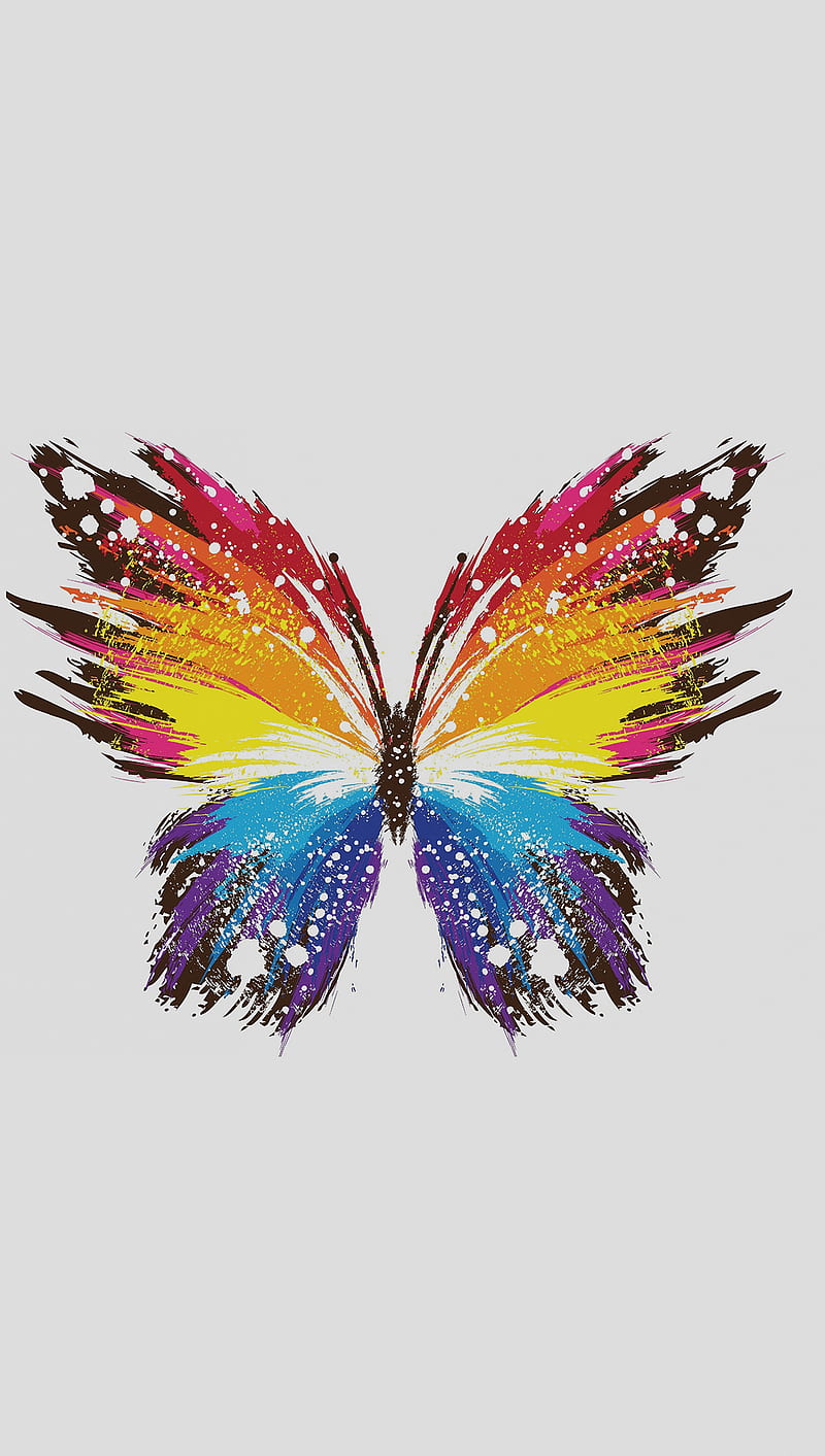 butterfly art, HD phone wallpaper