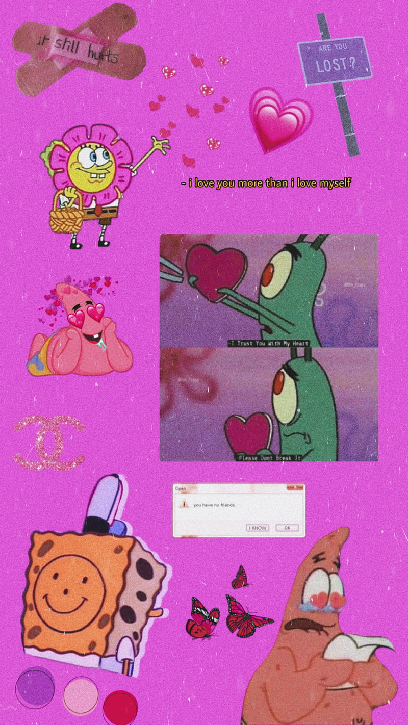 spongebob i love you patrick meme