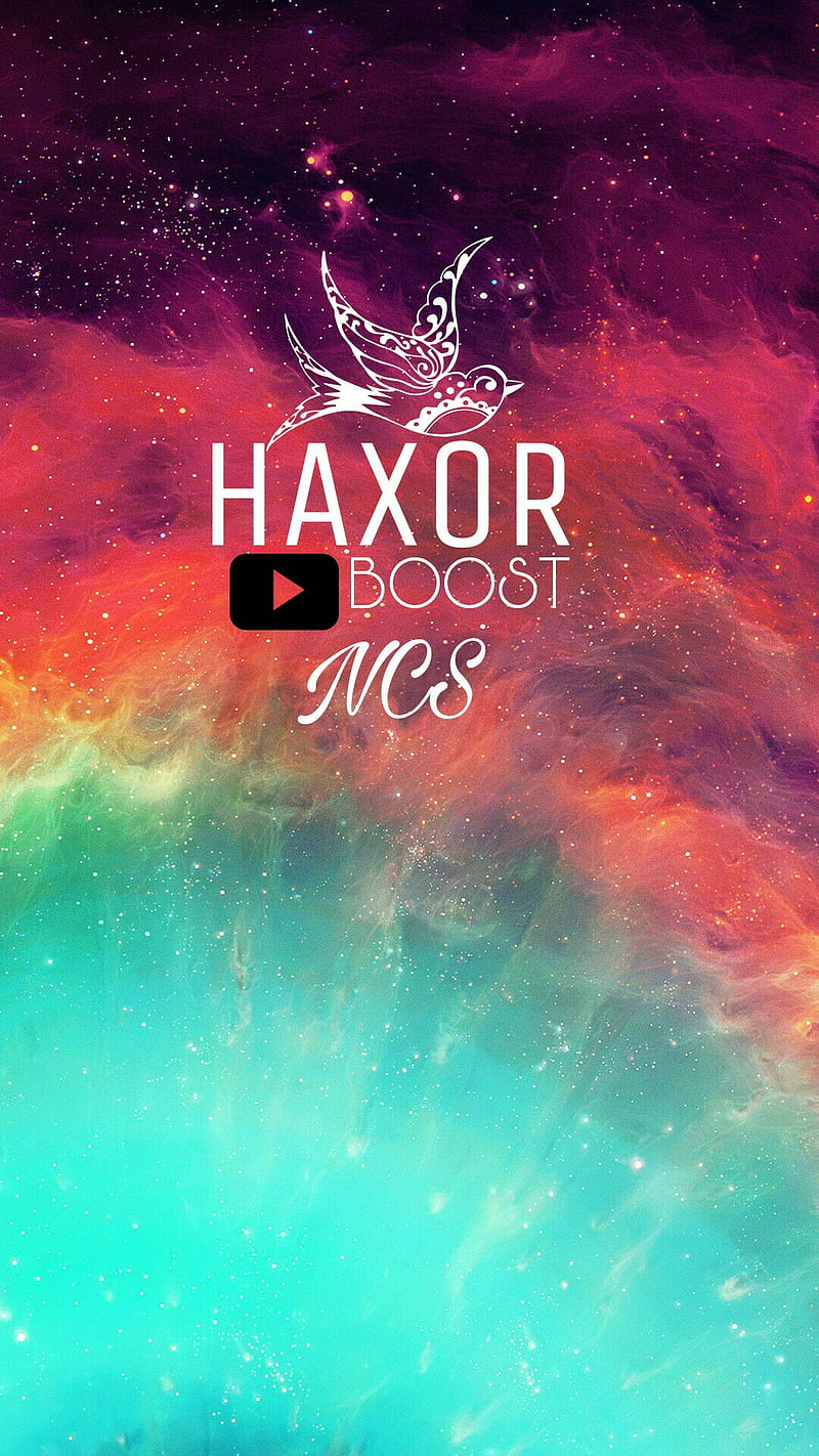 Haxor Boost NCS, bird, fantasy, galaxy, text, youtube, HD phone wallpaper