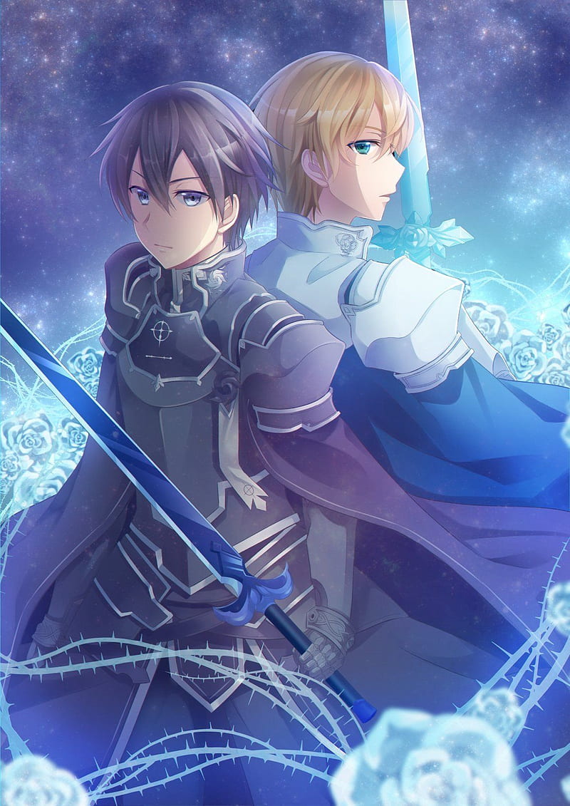 Sword Art Online, alicization, kirito ang eugeo, sao alicization, HD phone wallpaper