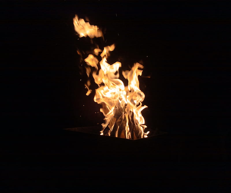 Fire, camp, flames, night, HD wallpaper | Peakpx