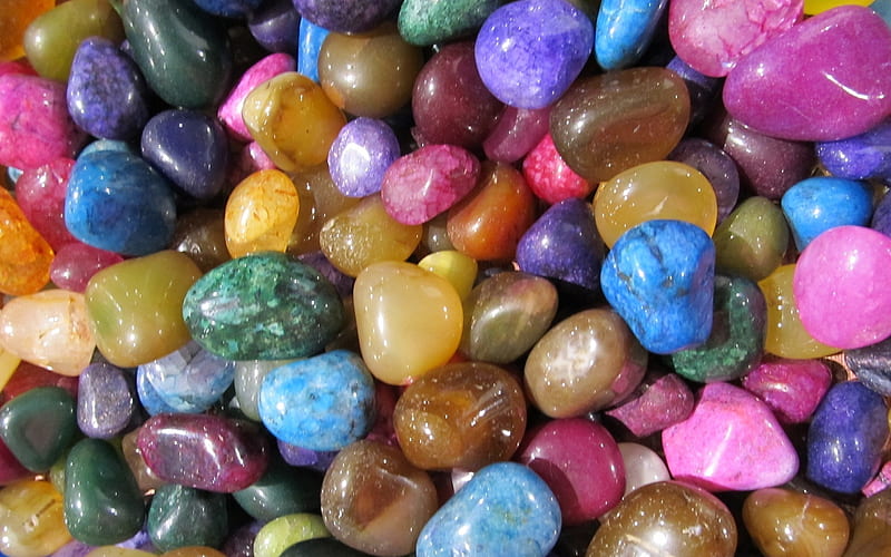 Colorful Pebbles, colorful, colors, stones, pebbles, HD wallpaper