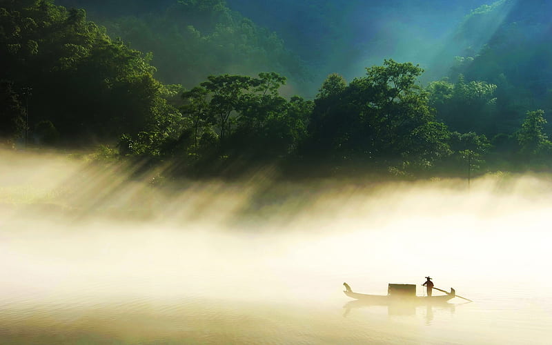 Country Side Fisherman, nature, HD wallpaper