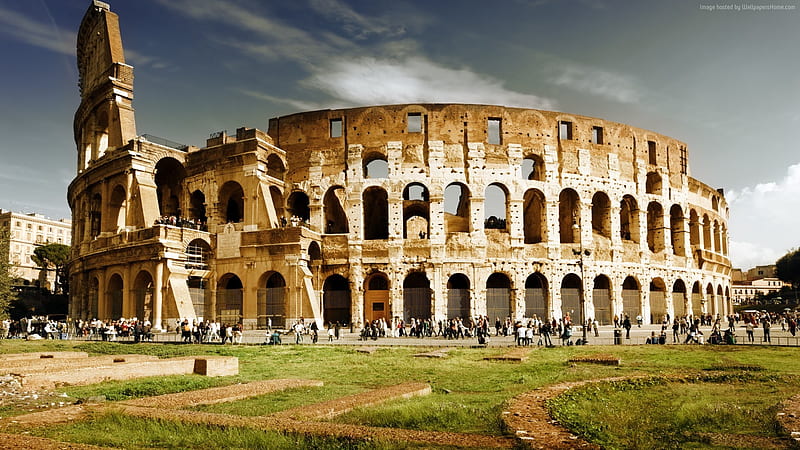 The Colosseum of Rome, Building, Colosseum, Ancient, Rome, HD wallpaper