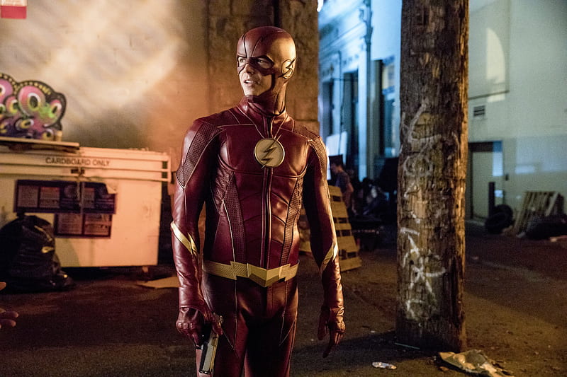 Barry Allen As Flash In The Flash Season 4 2017, the-flash, tv-shows, HD wallpaper