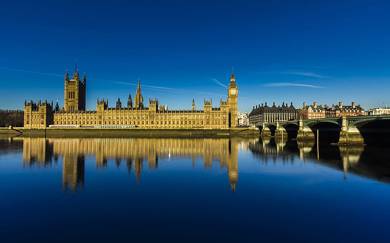 Parliament, London, Big Ben, UK, HD wallpaper