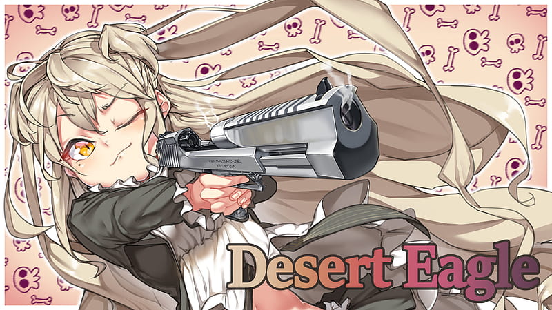 Girls Frontline Blinking Eye Desert Eagle With Gun Games, HD wallpaper