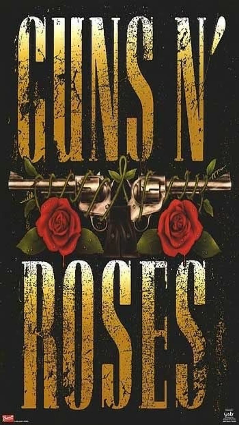 Guns N Roses, band, black, metal, music, rock, throwback, HD phone wallpaper