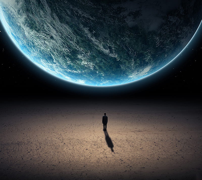 Man on the Moon, earth, space, HD wallpaper | Peakpx
