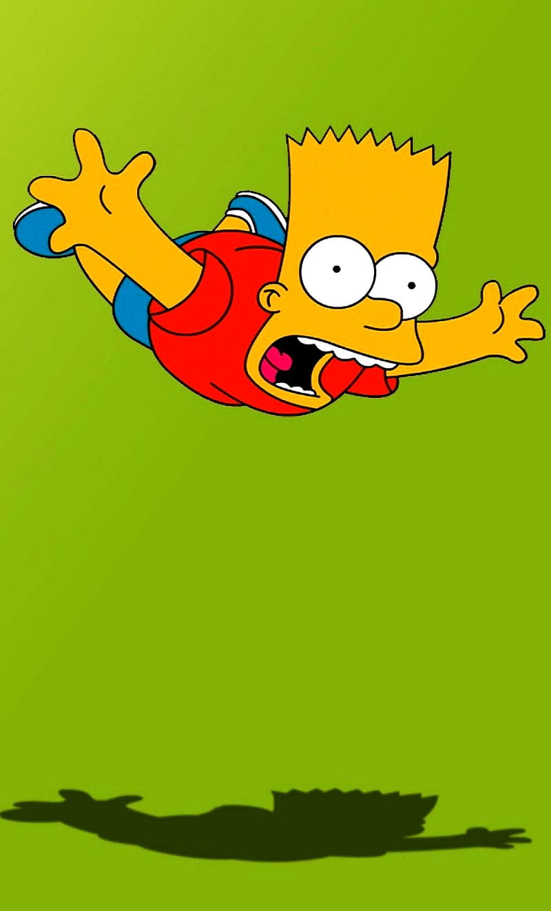 Flying Bart, simpson, HD phone wallpaper | Peakpx