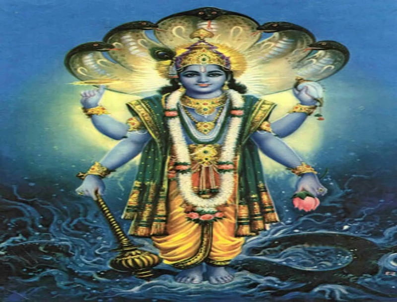 Lord Vishnu, hinduism, supreme, hindu, india, lord, idol, god, vishnu, HD wallpaper