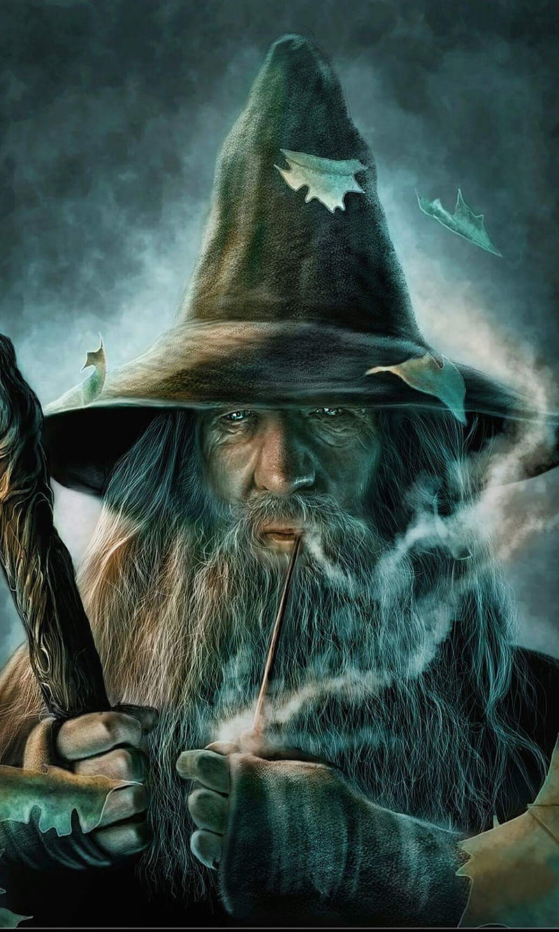Gandalf the Grey, gamtasy, lord of the rings, magic, wizard, HD phone wallpaper