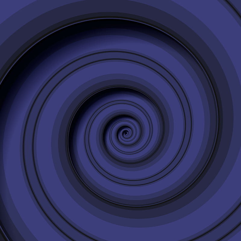 Dark blue , spiral, abstract digital, abstract, digital, water, swirl, hole, HD phone wallpaper