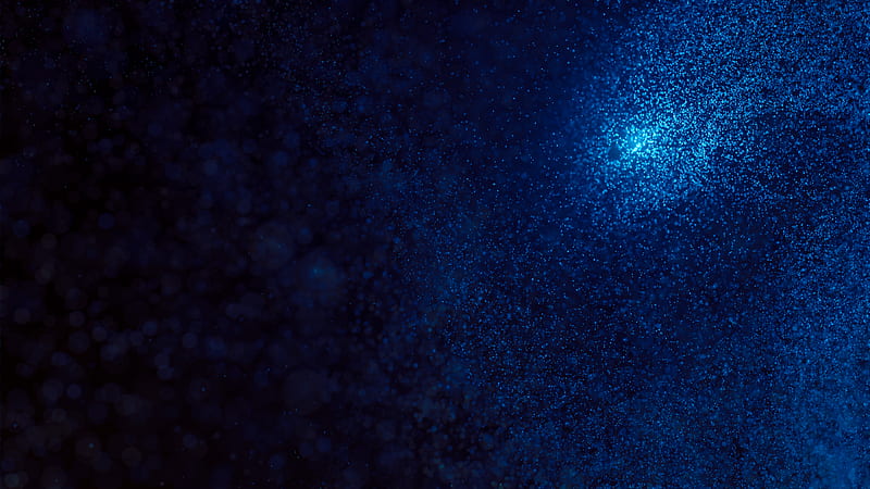 Blue Particles, HD wallpaper