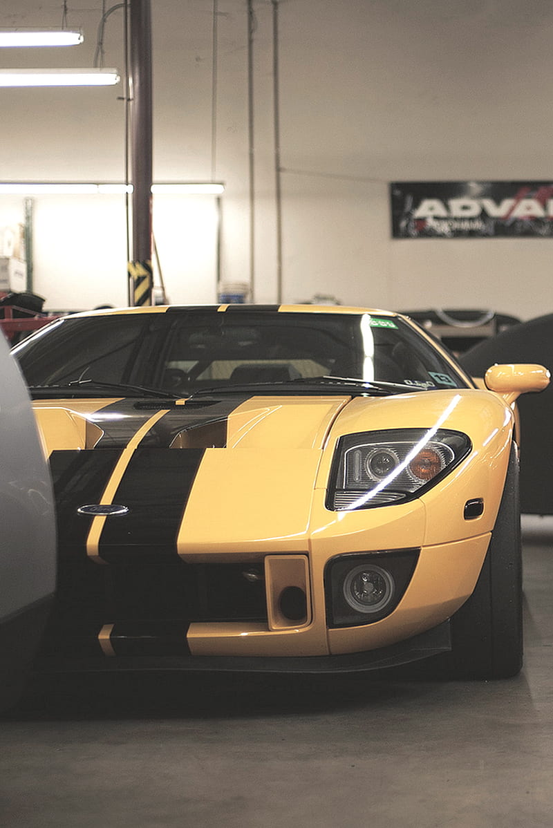 Ford GT, dream, ford, garage, gt40, low, new, power, pretty, stance, HD phone wallpaper