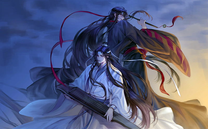 Download Wei WuXian, Lan WangJi, winter, Mo Dao Zu Shi, manga, Grandmaster  of Demonic Cultivation, The Founder of Diabolism, artwork, Wei Ying, Lan  Zhan, Wei WuXian Mo Dao Zu Shi, Lan Wangji