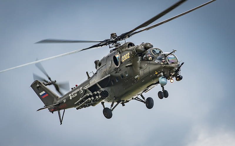 Mi-24, Hind, Russian attack helicopter, Russian Air Force, military helicopters, HD wallpaper