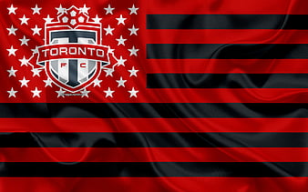 Toronto FC Canadian soccer club, grunge art, grunge texture, Canadian flag,  MLS, HD wallpaper