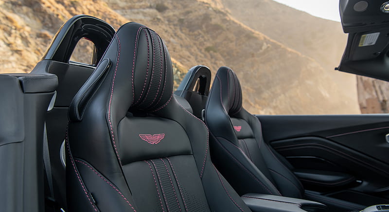 2021 Aston Martin Vantage Roadster (Color: Spirit Silver; US-Spec) - Interior, Seats , car, HD wallpaper 2021 Aston Martin Vantage Roadster (Color: Spirit Silver; US-Spec) - Interior, Seats , car, HD wallpaper