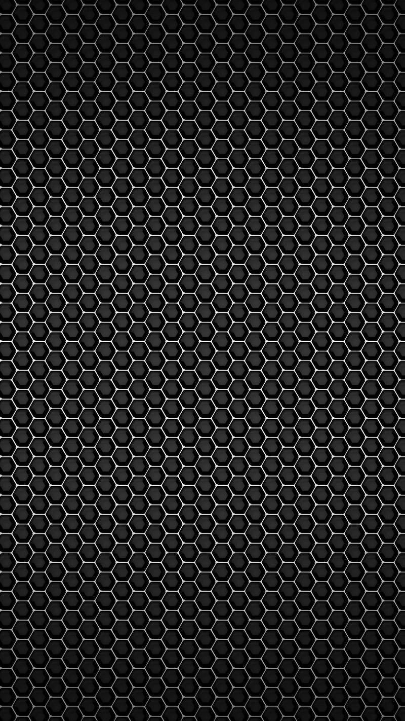 Stainless Steal Mesh, dark, perforated, stainless steel, HD phone wallpaper