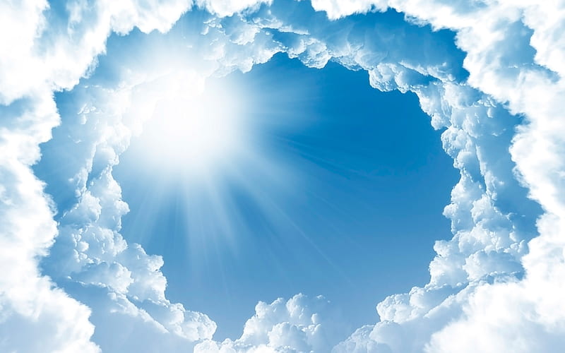 Blue sky wallpaper clear air heavenly background vector illustration  4141314 Vector Art at Vecteezy