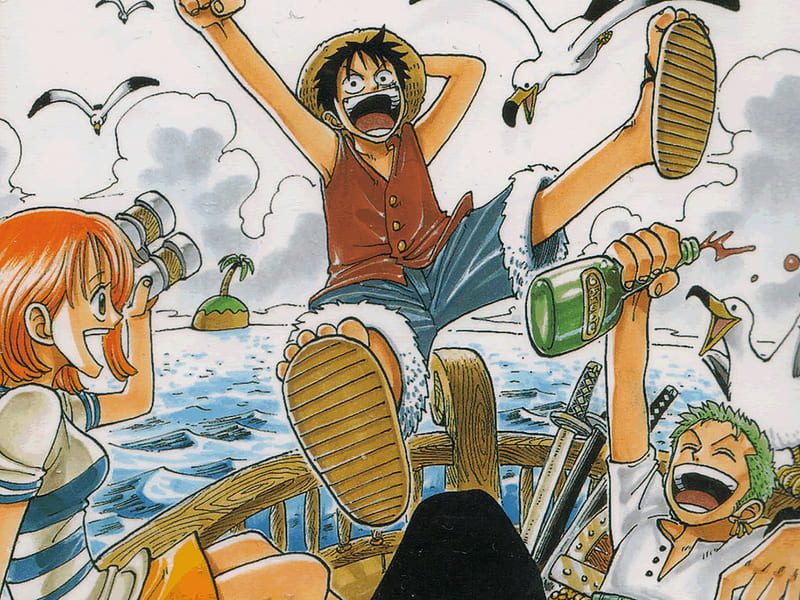 One Piece, robin, nami, usoppe, girubatto, zoro, sanji, anime, luffy, chopper, HD wallpaper